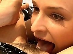 Aroused blondes share fabulous oral sex in a prison cell