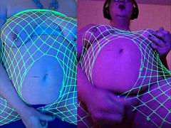 Princess Udders TS Double Penetration Green Goddess Hologram