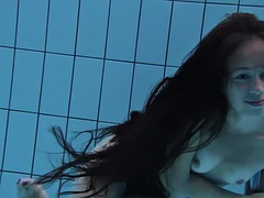 Watch the hotties swim naked in the pool.