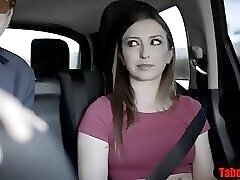 Couple pick up naive chick on the road for a taboo fuck