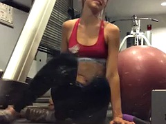 Gym orgasm