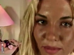 Blonde Wife Enjoys Dildo Masturbation Experience
