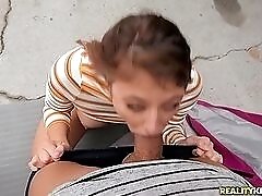 Public fuck watched and filmed by an audience
