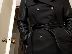 Hairy pussy mommy in black dress
