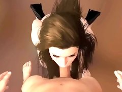 POV Busty Babe 3D Porn Teen Blowjob Deepthroat