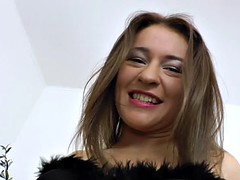 Buttfucked eurobabe gets pounded doggystyle
