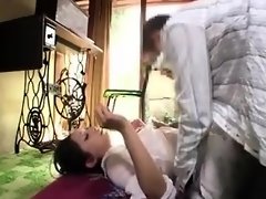 Alluring Japanese wife has a tight hairy beaver needing to