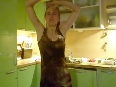 Everyday routine: flashing boobs outside, dancing, bathing